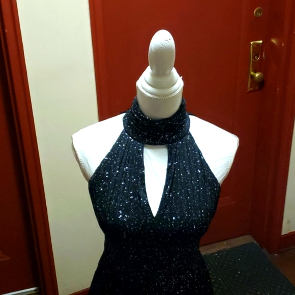 ELiZA J WOMEN' BLACK SEQUIN DRESS SZ 4 - Picture 11 of 16